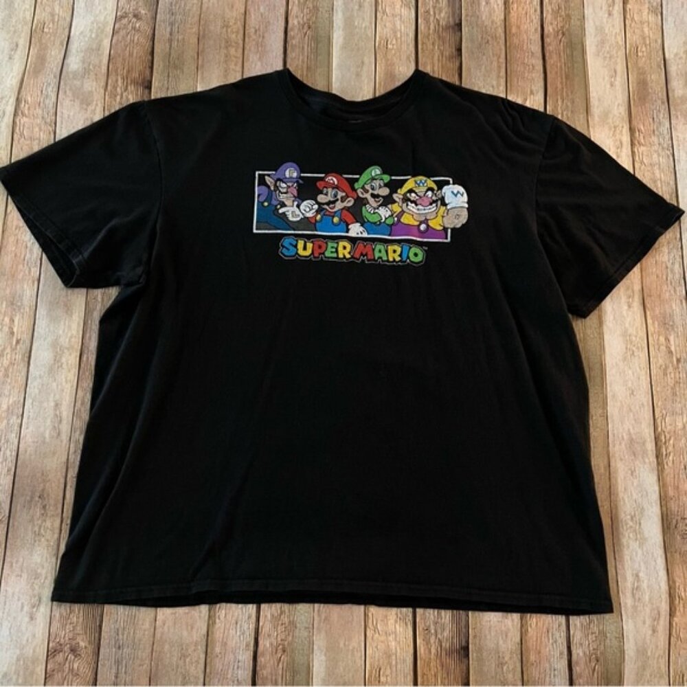 Super Mario mens short sleeve graphic tee shirt | size 2XL